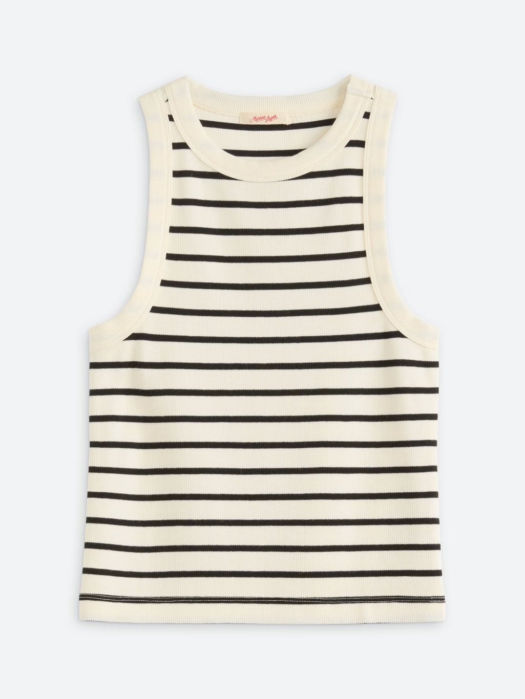 Marine Layer Lexi Rib Sun-In High Neck Crop Tank, Size Xs